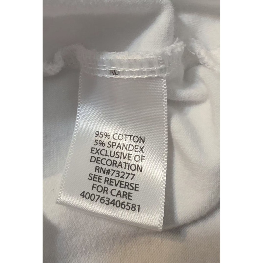 Croft & Barrow Tank Top Sleeveless Collar Neck White 84% Cotton L Basic - Picture 6 of 7